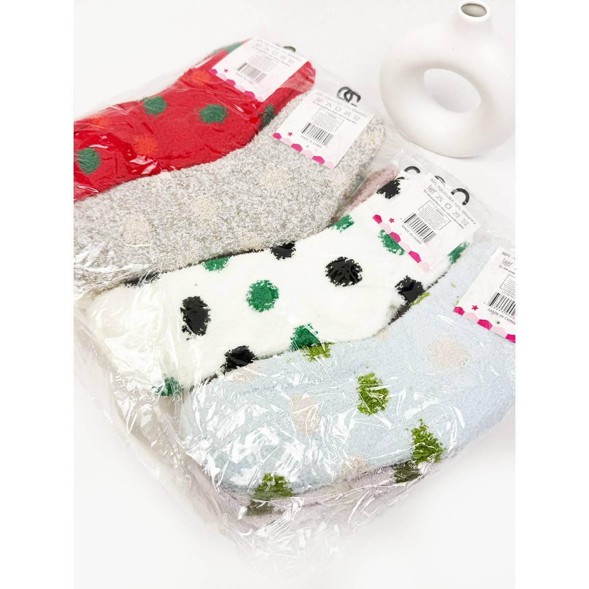 Box Add-On 🧦 Cozy Polka Dot Plush Socks (1 Pair)