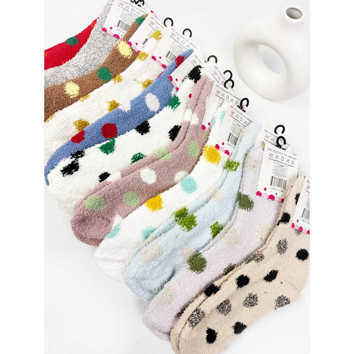 Box Add-On 🧦 Cozy Polka Dot Plush Socks (1 Pair)